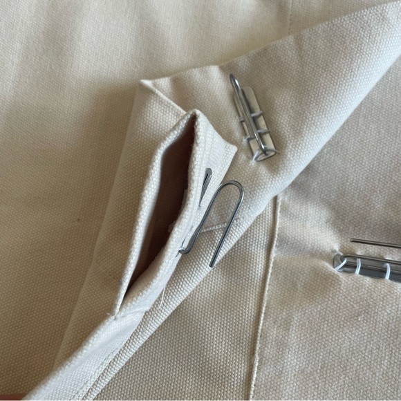 (2) Pottery Barn Brushed Canvas Drape | 50x84 | Pole Pocket | Color: Rideau - Picture 5 of 10